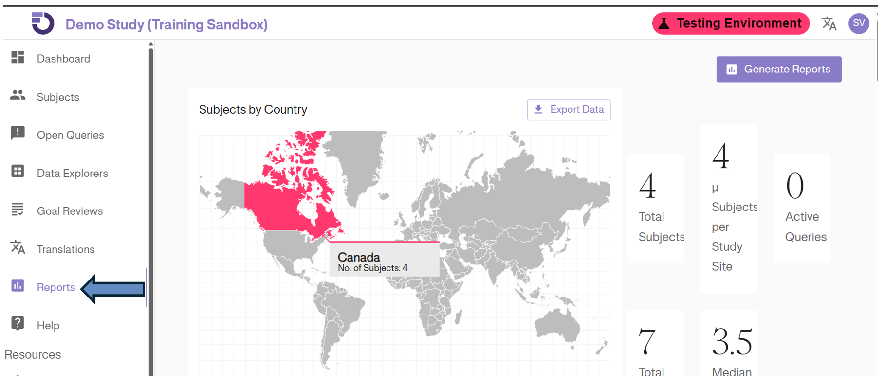 Open Queries Menu Option